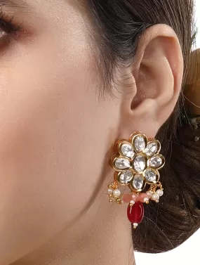 Gold Plated Kundan Earrings