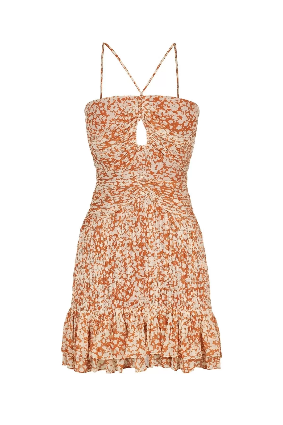 HALA Keyhole Mini Dress | Burnt Orange