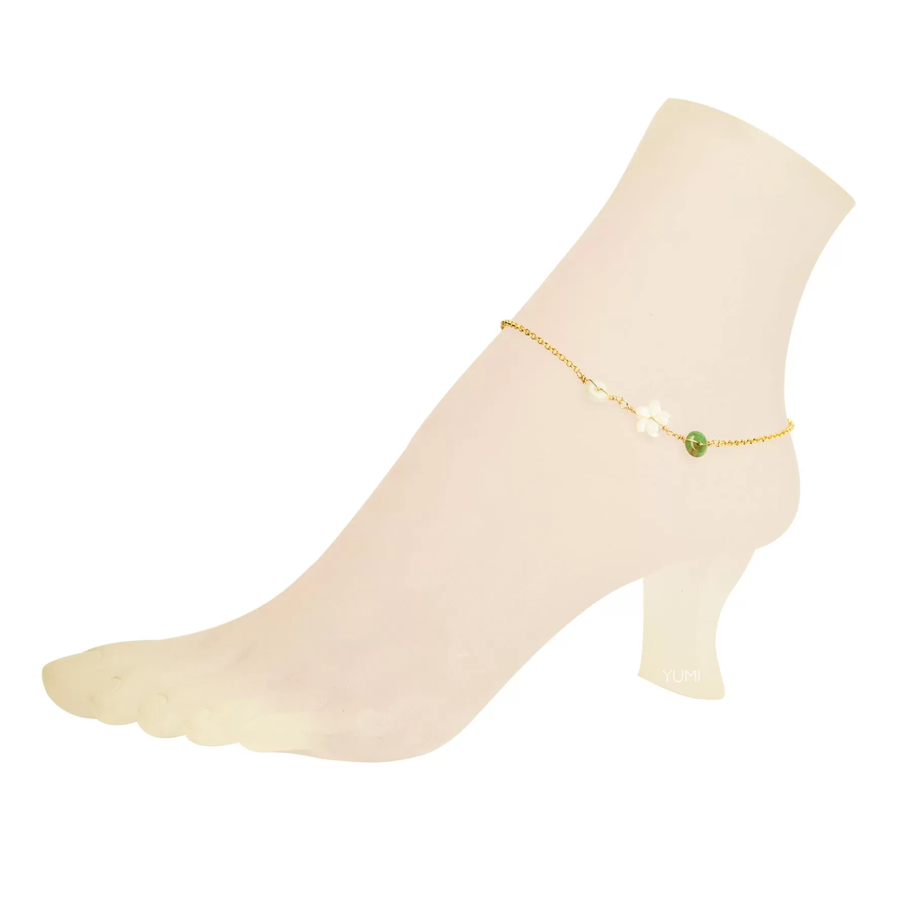 Happy Garden Jade Anklet