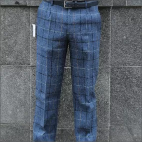 Harris Tweed Ensay Bule Marl Trouser>>