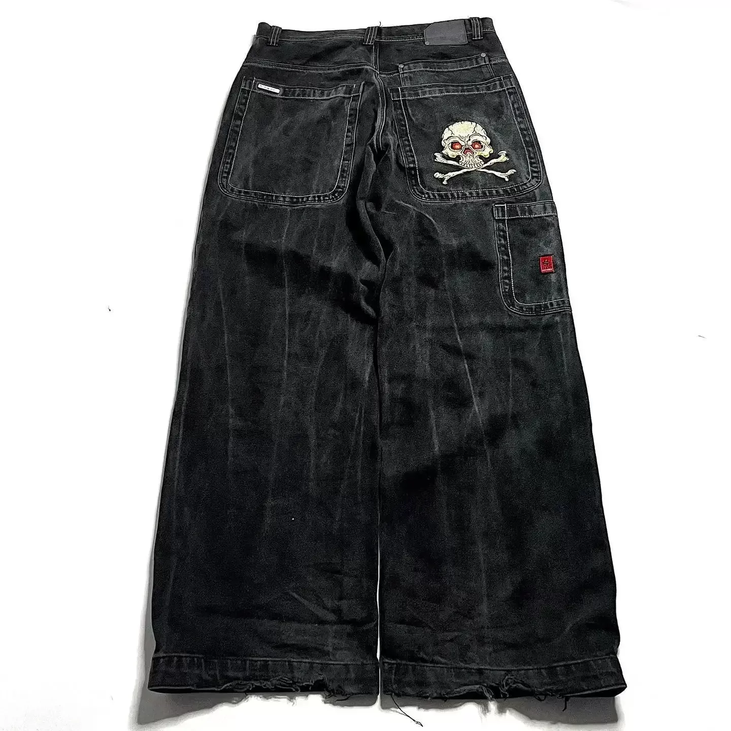 Hip Hop Death Anime Graphic Baggy Jeans Jeans Harajuku Denim Y2k Pants Men Women Goth New High Waist Wide Trousers