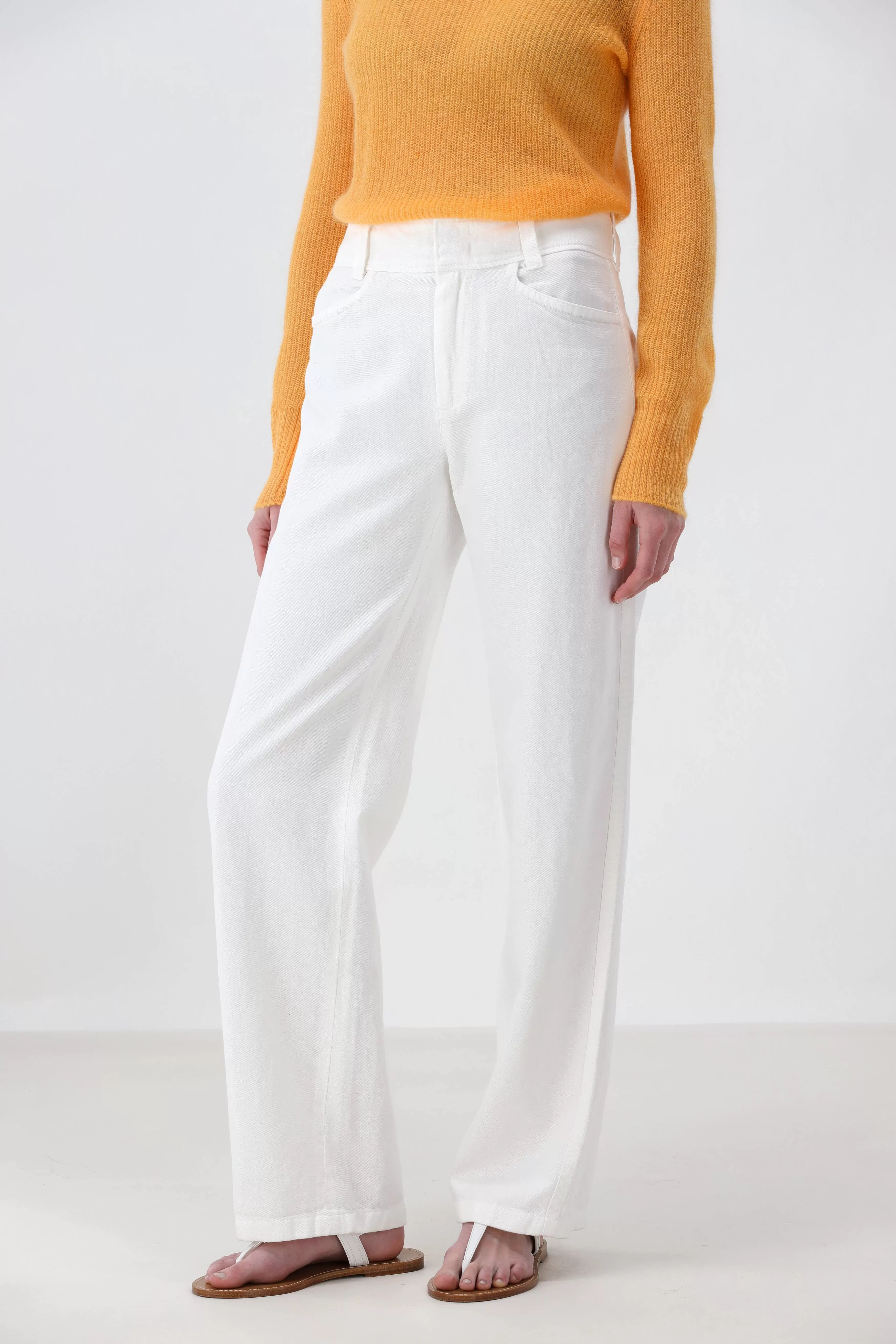 Hose Casual in Optic White