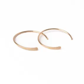 Indra Hoop Threader Earrings in Gold