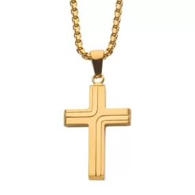 INOX Cross Drop Pendant