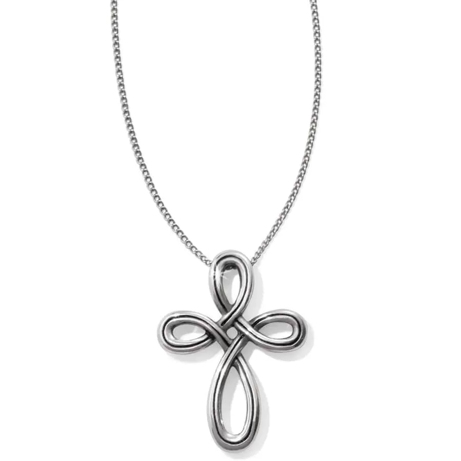 Interlok Petite Cross Necklace