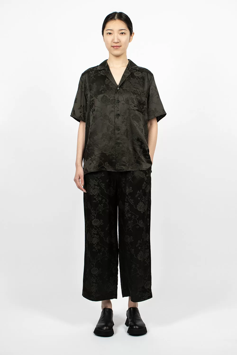 Jacquard Pull On Pant Dark Slate