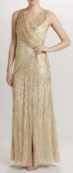 Juliet Sequin Gown Gold