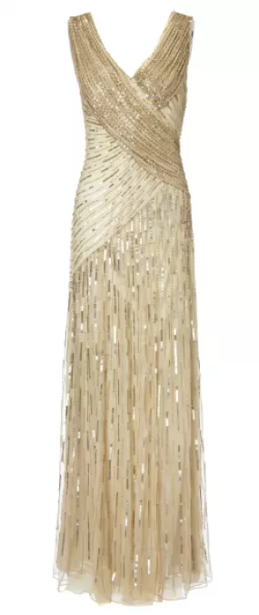 Juliet Sequin Gown Gold