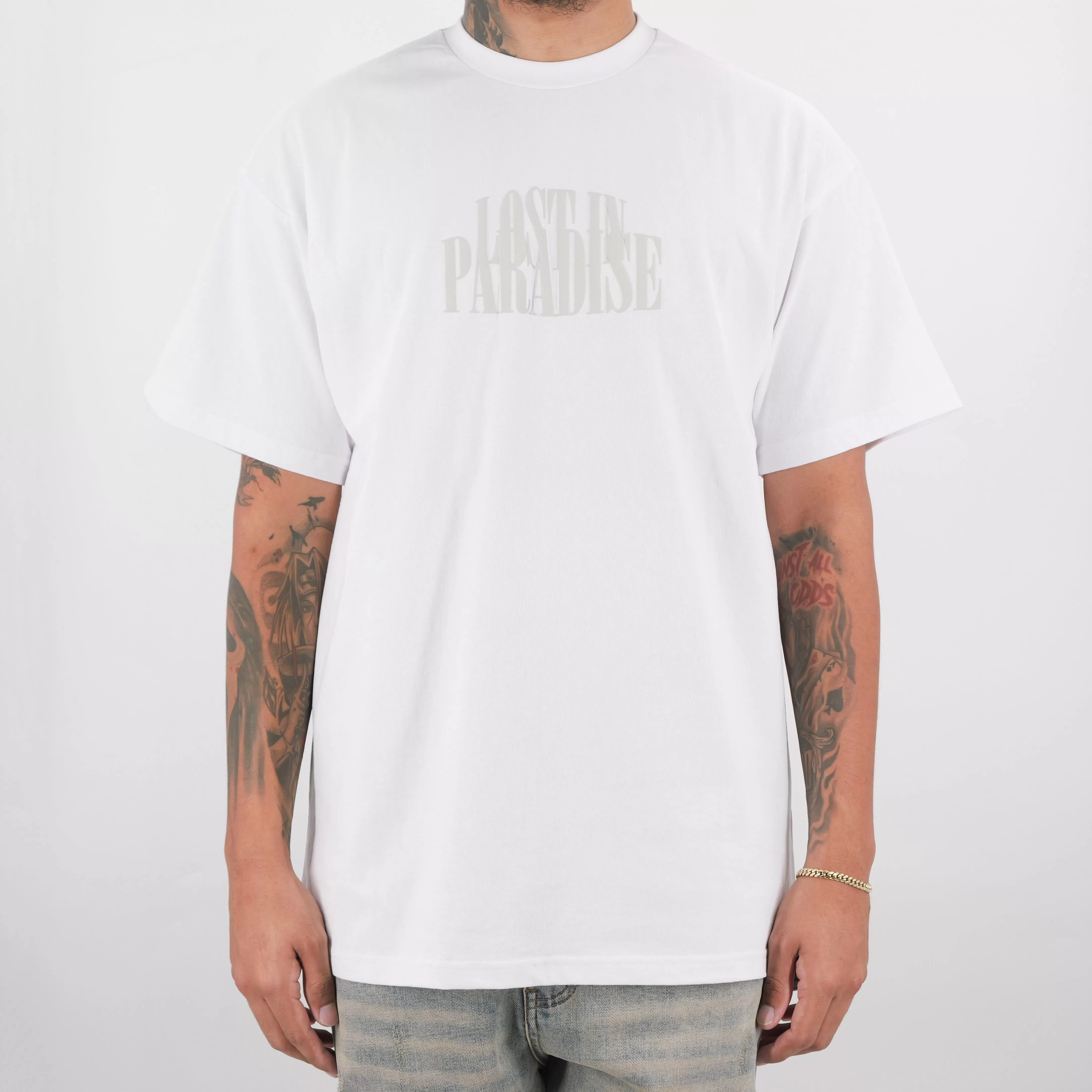 JUST THE LOGO TEE WHITE