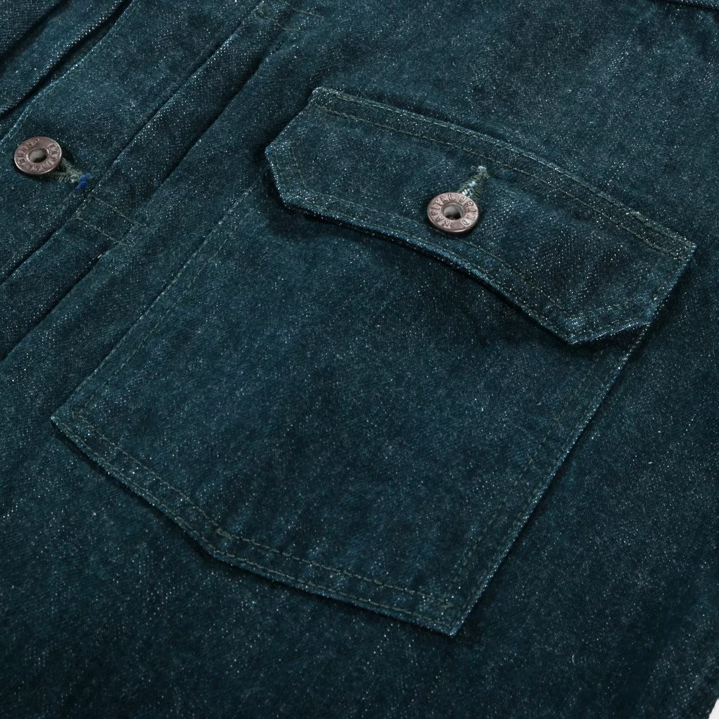 KAPITAL NO.4 PLANT DYE DENIM 1ST JACKET