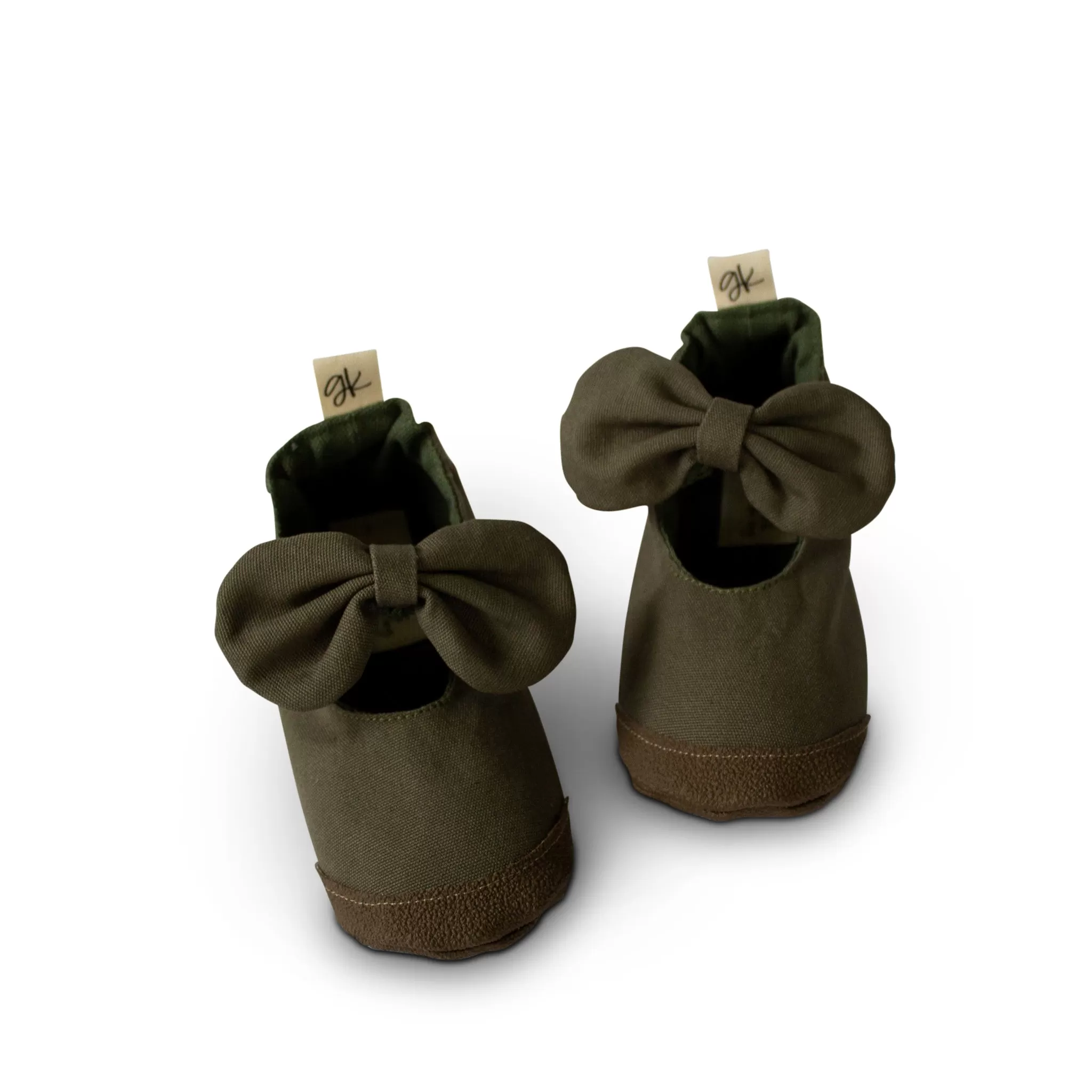 Khaki Soft Sole Mary Janes - Sizes 7, 8 and 9