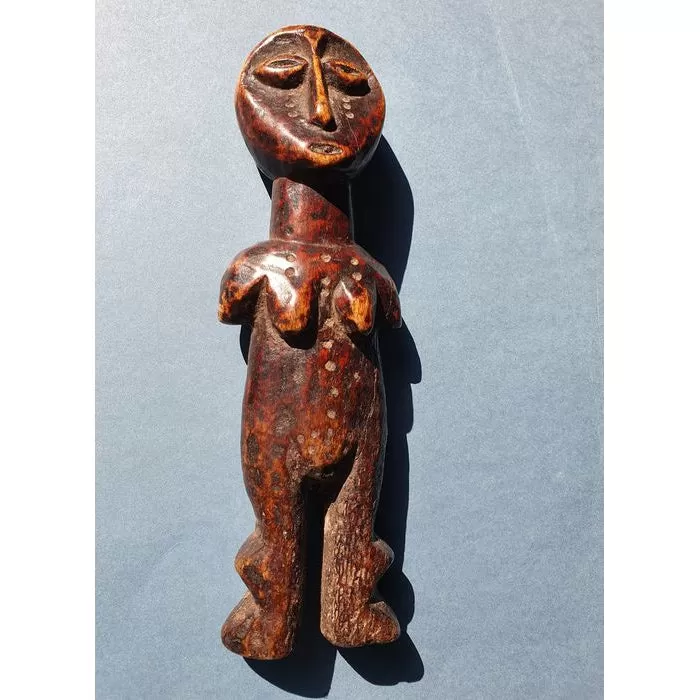 Lega Bwami Initiation Statuette Carved Bone RARE and Fine, Congo #135 PROVENANCE