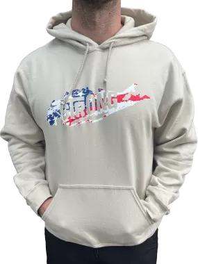 Long Island Strong American Flag Hoodie (2 Color Options)