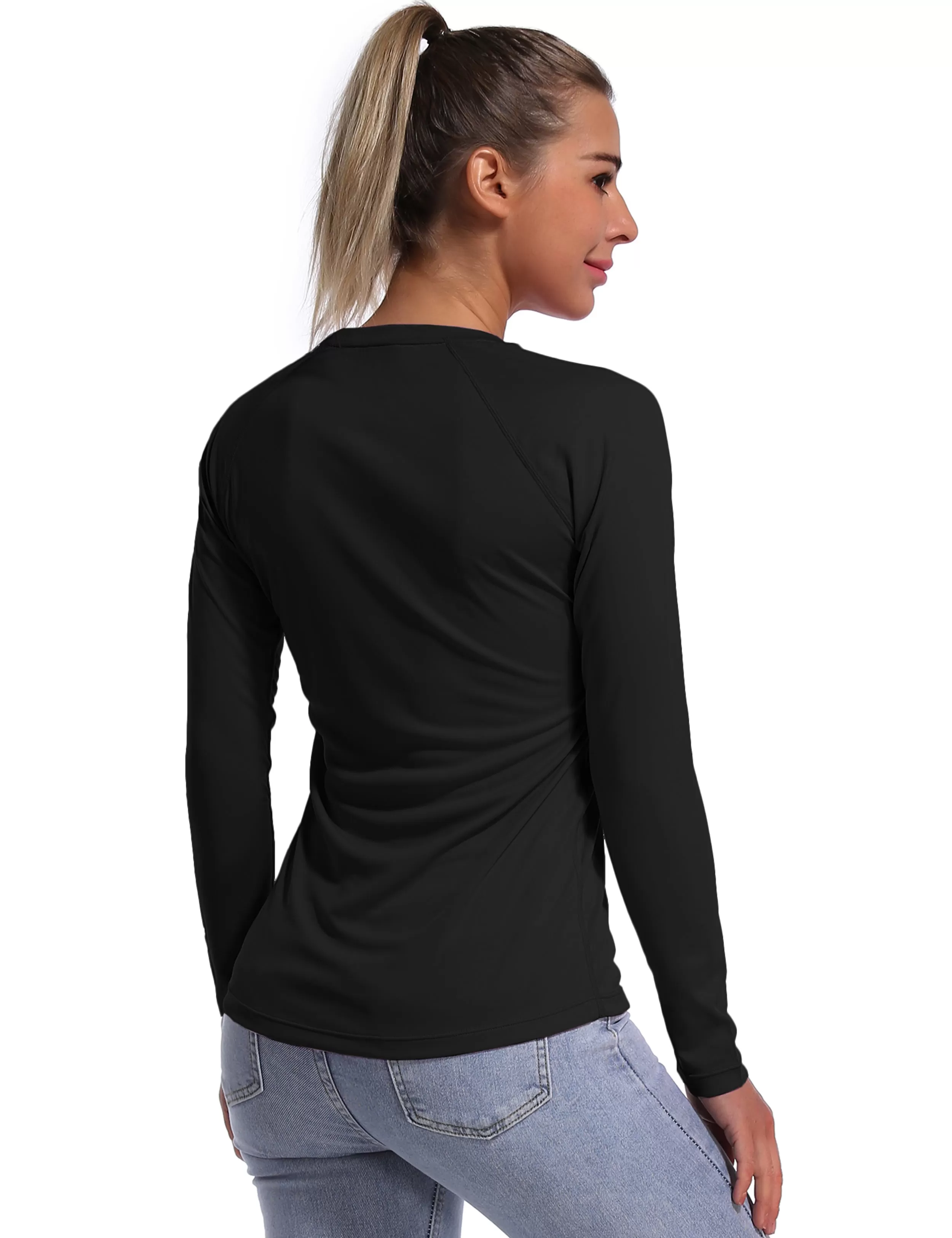 Long Sleeve Athletic Shirts black