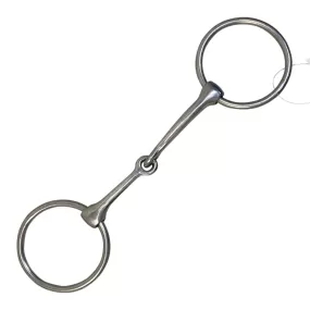 Loose Ring Single Joint Snaffle Bit in Stainless Steel - 4 3/4