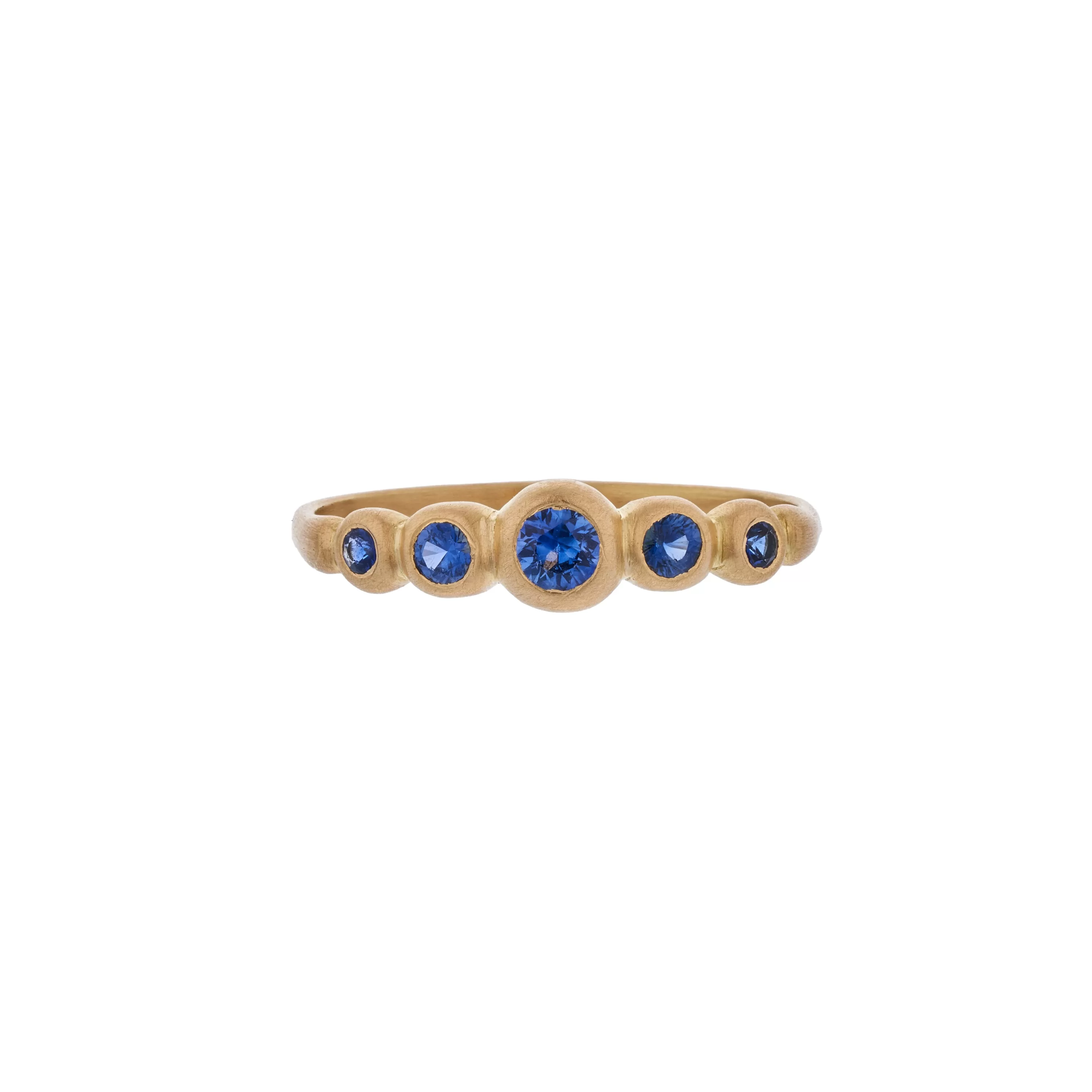 Marian Maurer 18k Five Stone Sapphire Kima Ring