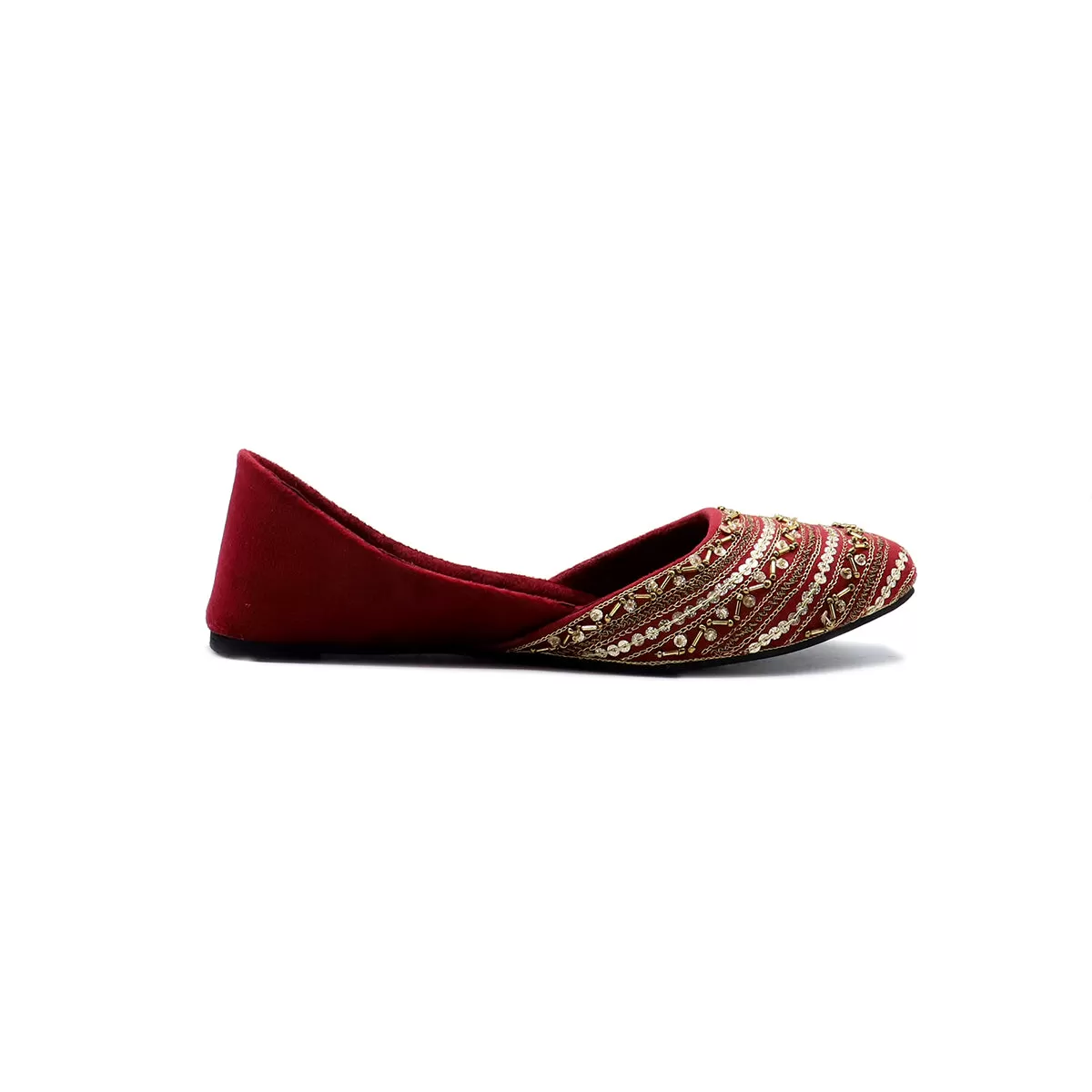 Maroon Ethnic Khussa L00940011