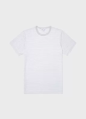 Men's Classic T-shirt in Smoke/White English Stripe