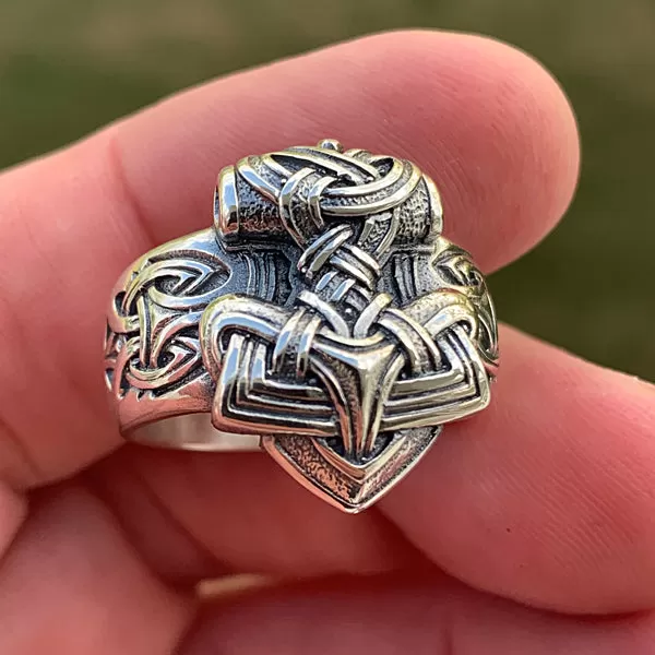 Mighty Hammer Ring - Bronze or Sterling Silver