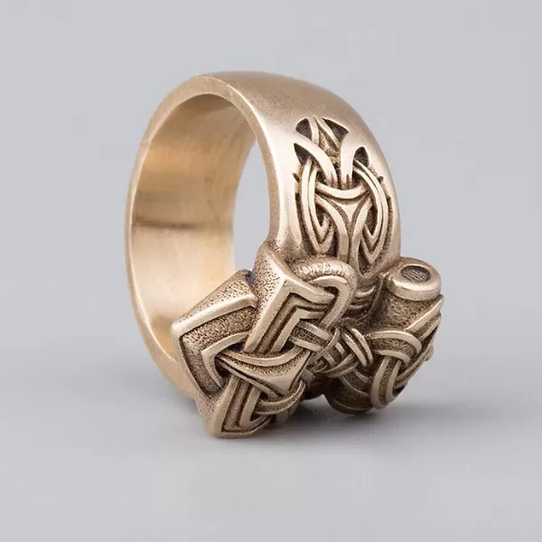 Mighty Hammer Ring - Bronze or Sterling Silver