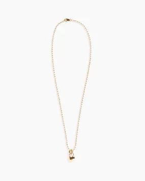 Mini Amorina Pendant in 14K Plated Brass