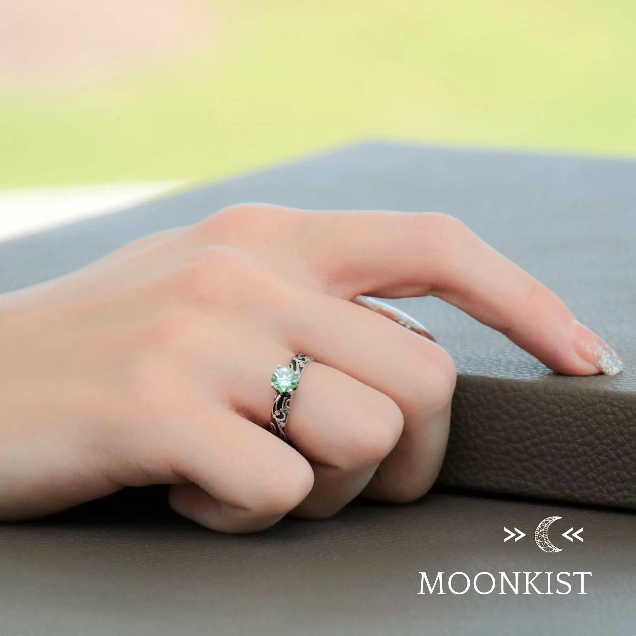 Nature Vine Couples Wedding Ring Set   | Moonkist Designs