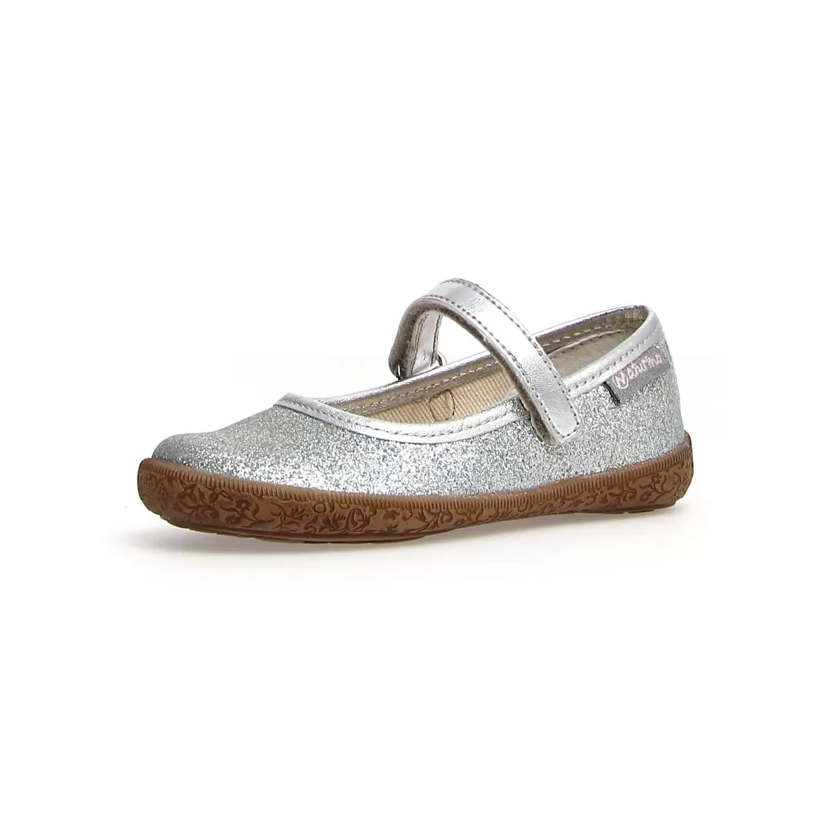 Naturino Girl's (Sizes 26-29) Pavia Silver Glitter