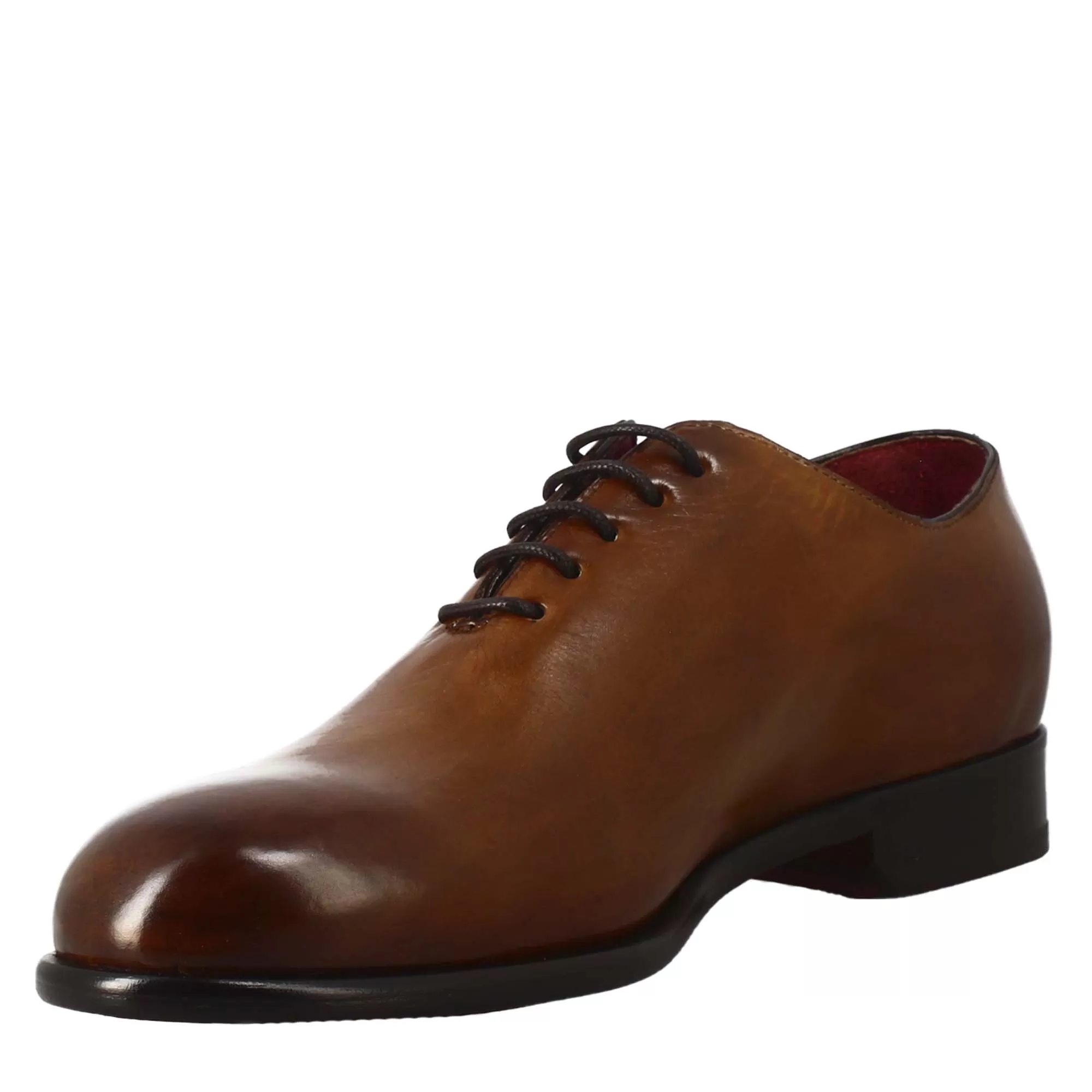 Oxford wholecut marrone siena elegante da uomo in pelle