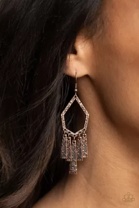 Paparazzi Museum Find - Copper Earrings