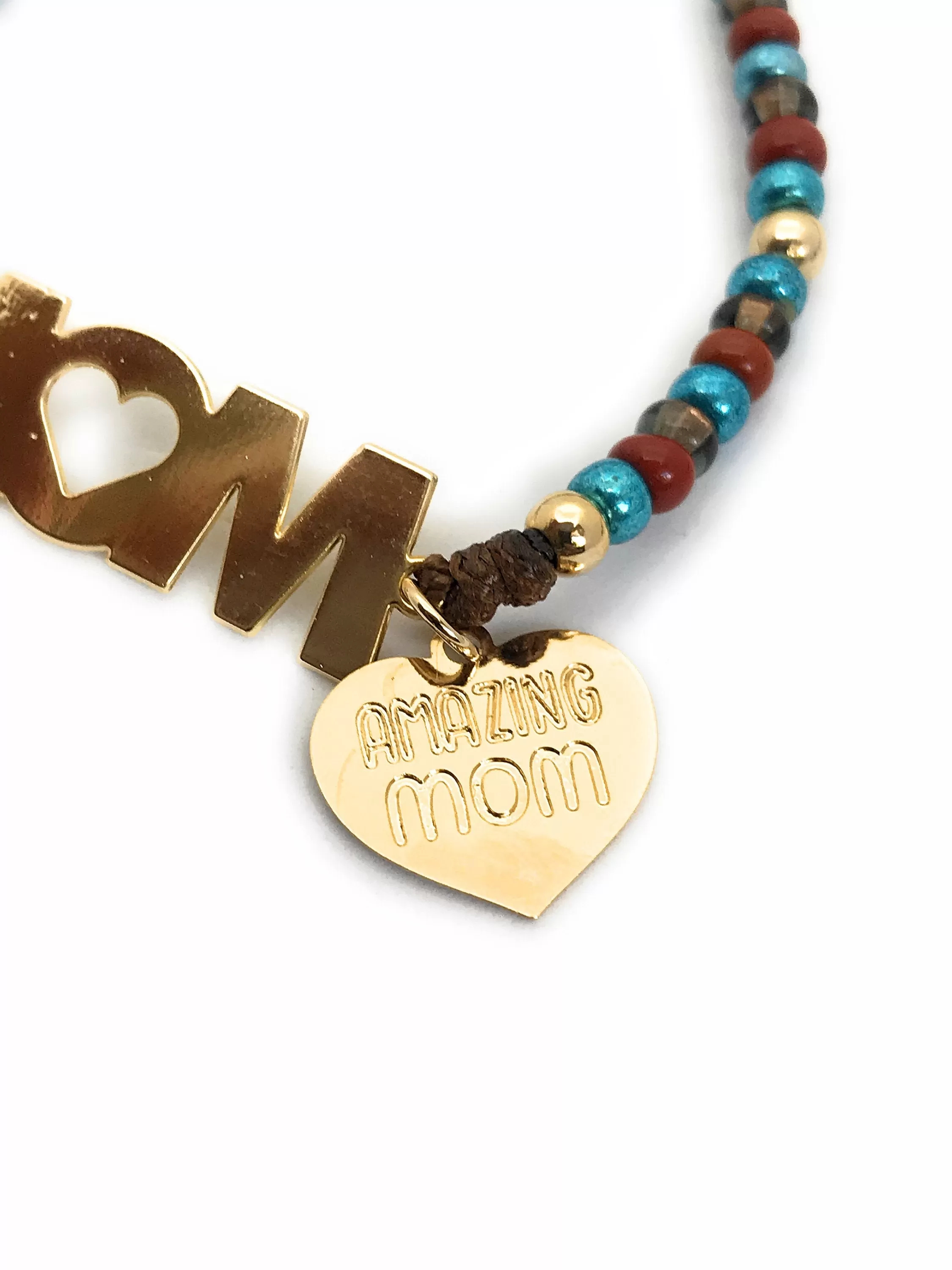 Personalized Bracelet Amazing Mom Gift, Mothers Day Bracelet