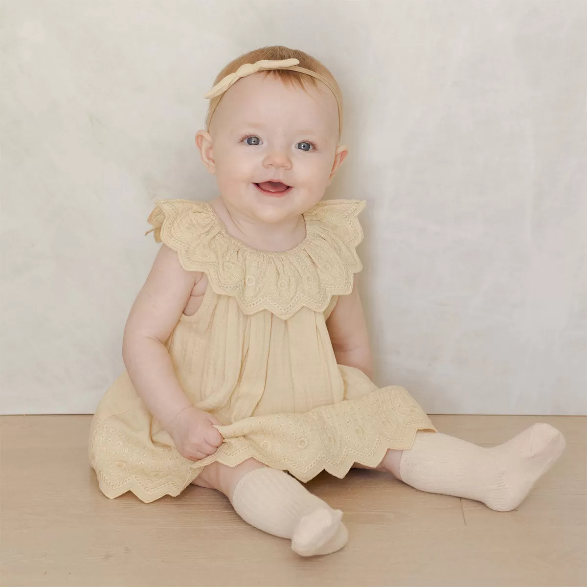 Quincy Mae Isla Dress - Lemon