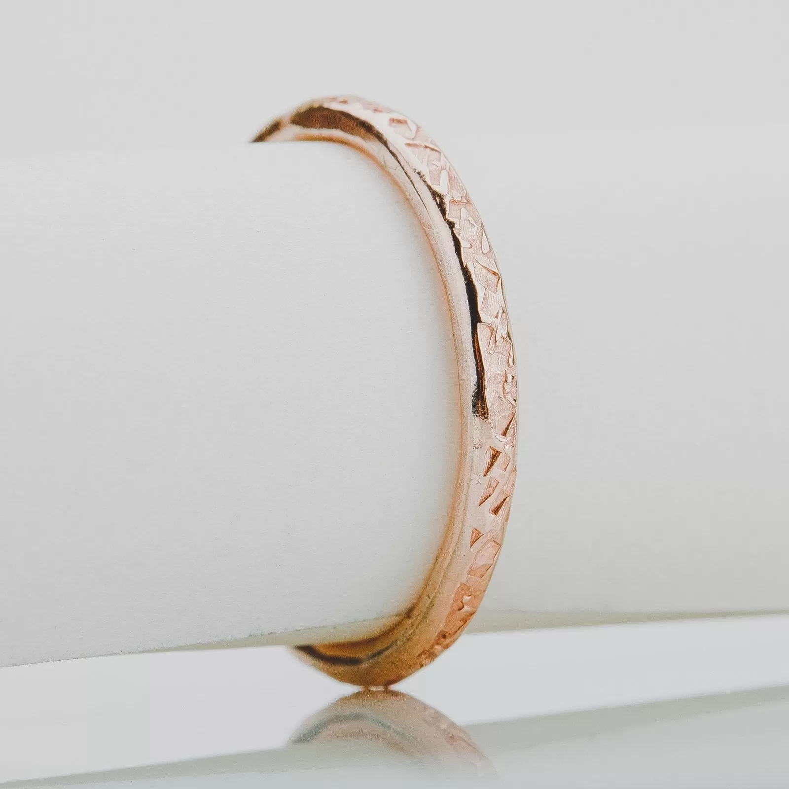 Raw Silk Stacking Rings