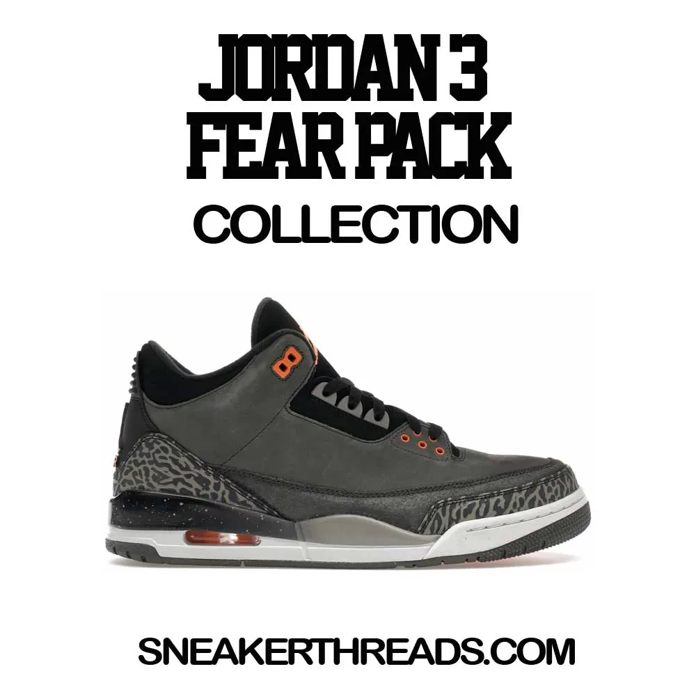 Retro 3 Fear Shirt - Clean Pair - Charcoal