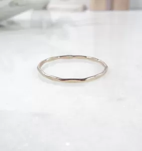 Rings Flattened 1mm wide Choose Your Metal and Size