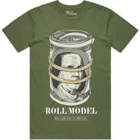 ROLL MODEL : Olive Sneaker Tees Shirt