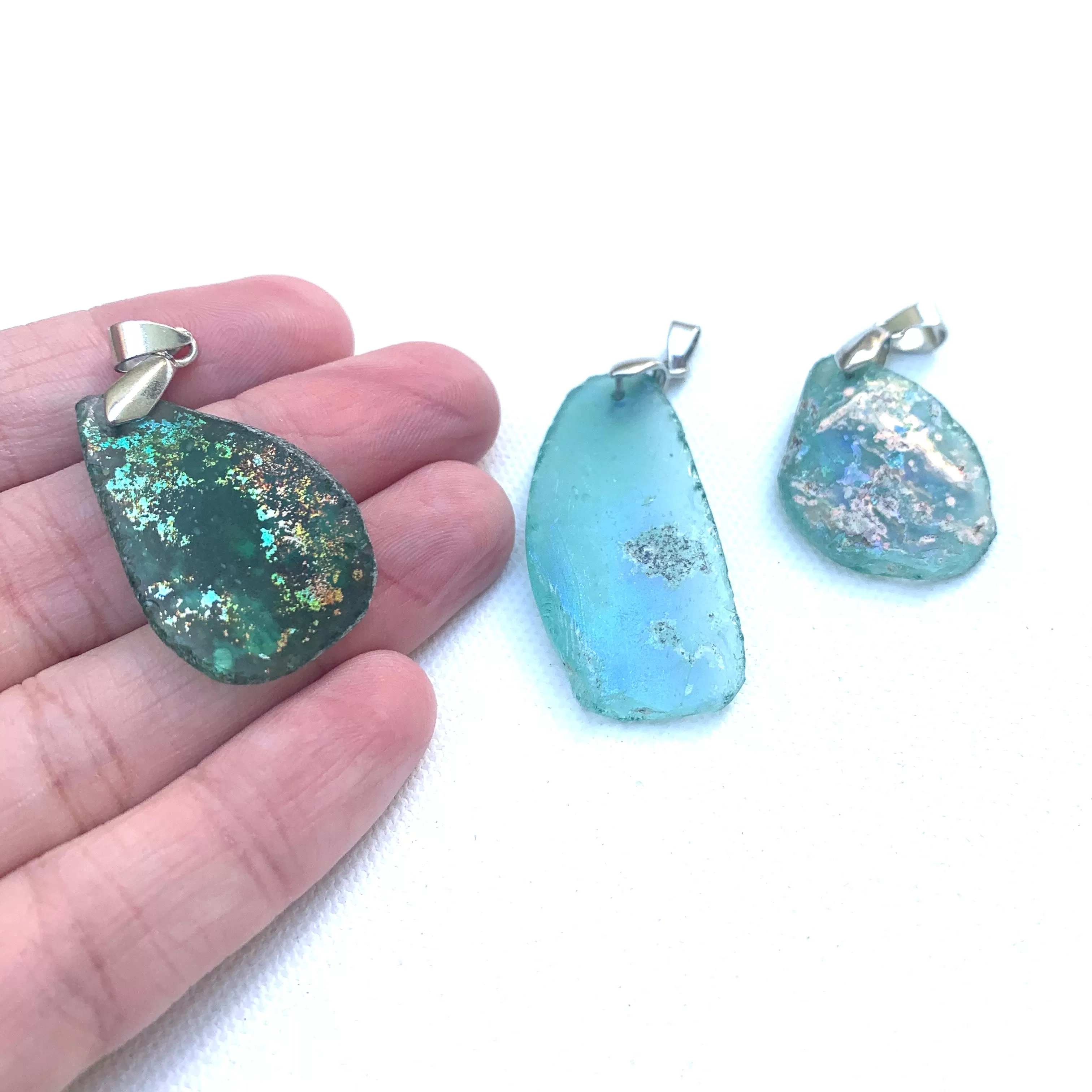 Roman Glass Pendants