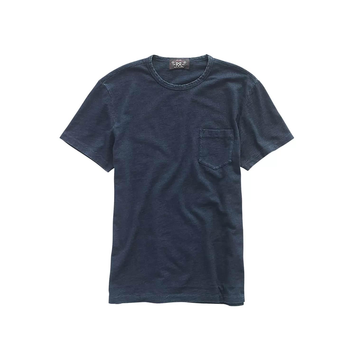 RRL Indigo Cotton Crewneck T-Shirt