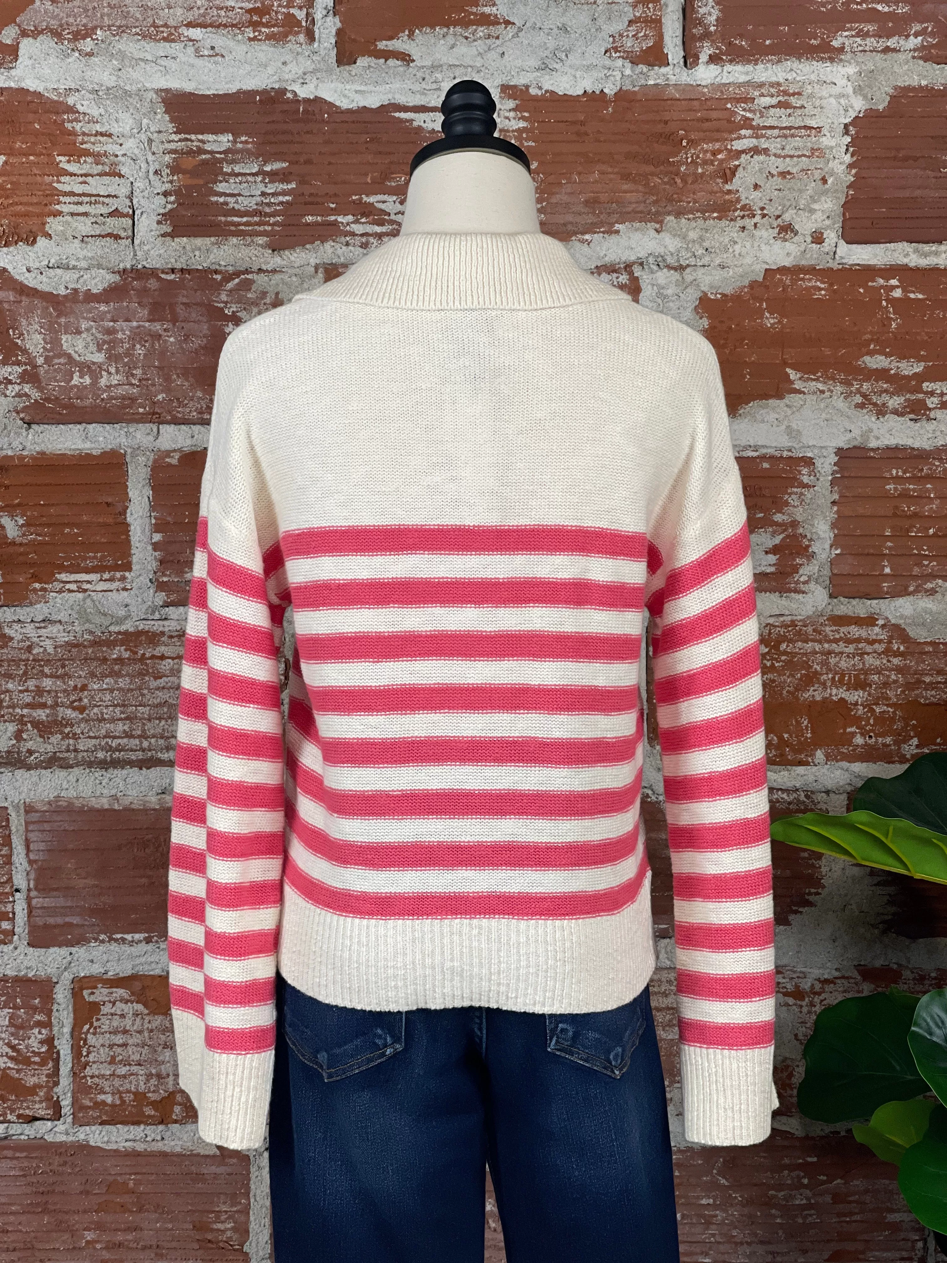 Sanctuary Perfect TIming Sweater in Flushed Stripe