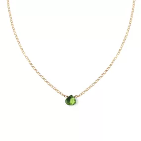 Short Gemstone Necklace - Peridot