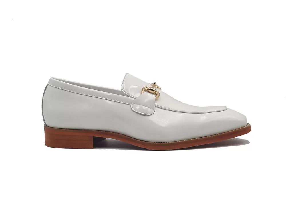 Signature Horse Bit Soft Calfskin Patent Leather Loafer