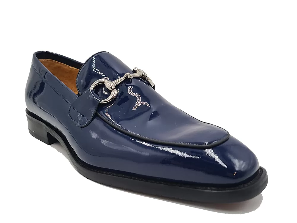 Signature Horse Bit Soft Calfskin Patent Leather Loafer