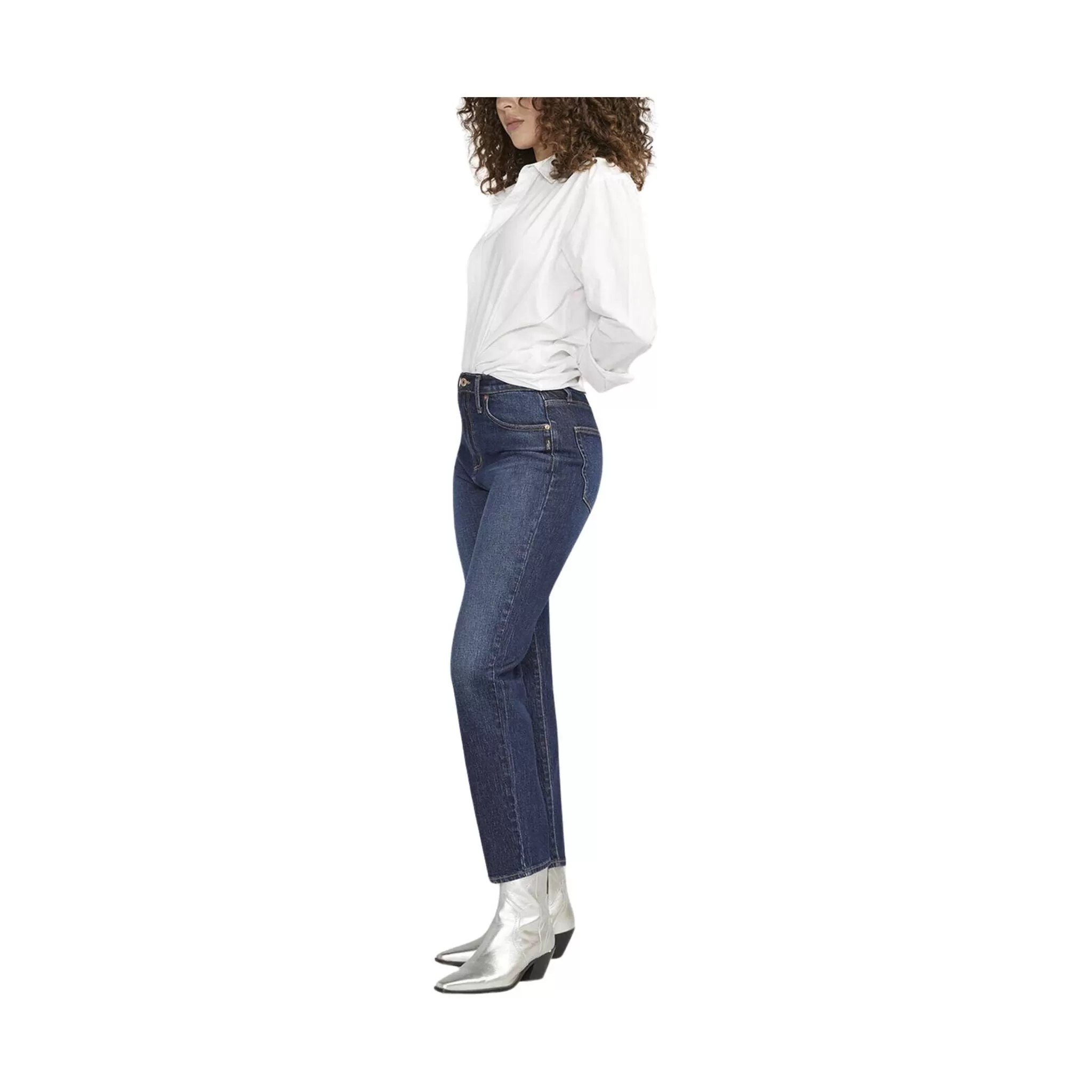 Silver Jeans Women's Highly Desirable High Rise Slim Straight Leg Jeans - Indigo