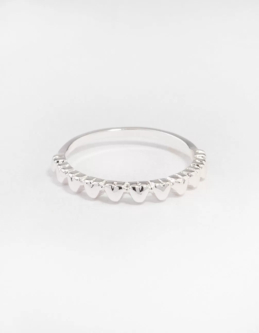 Silver Mini Hearts Ring