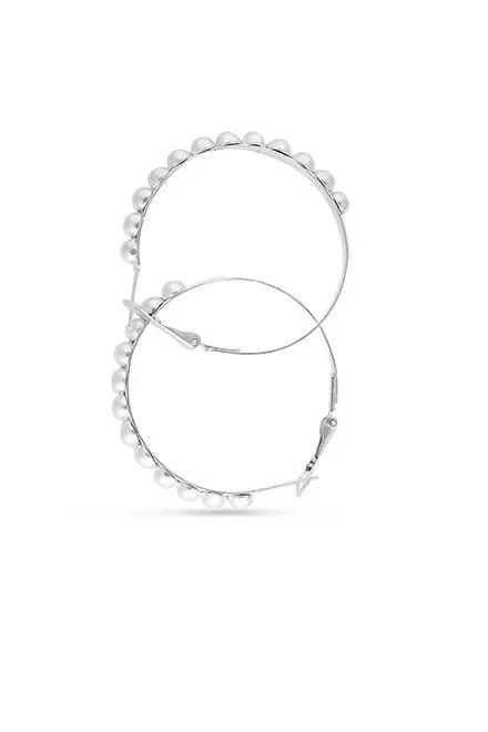 Silver - Zeus Spheroid Hoops