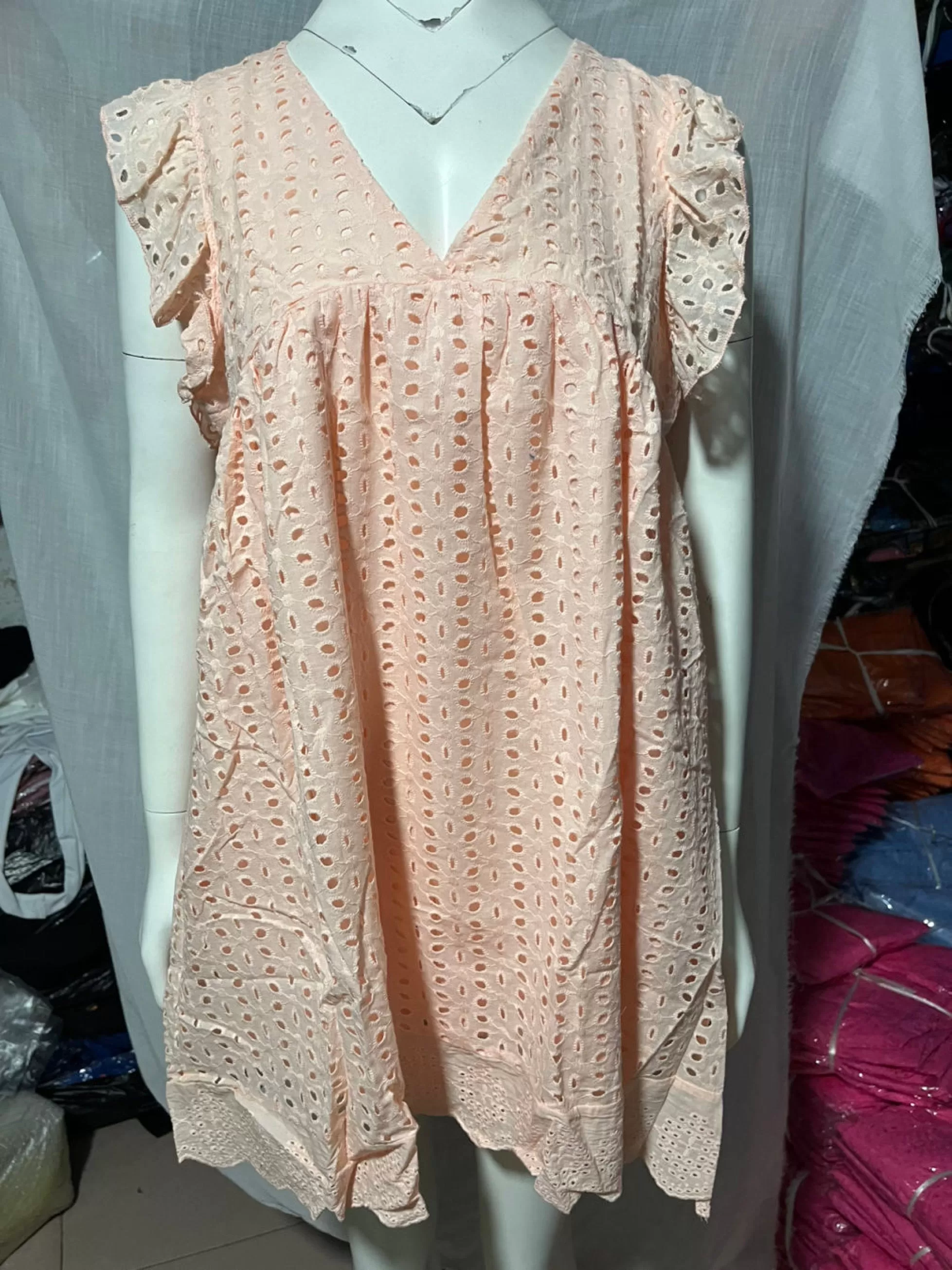 *Size L: Trendy Romper Dress - Orange