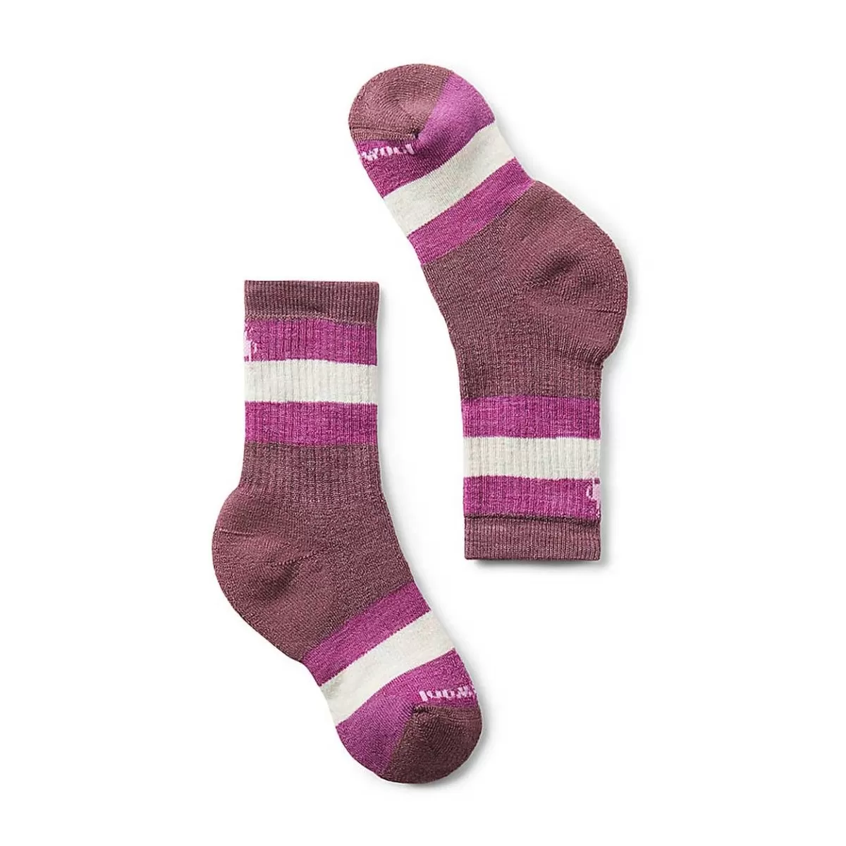 Smartwool Kids Hiking Full Crew Socks Argyle Purple