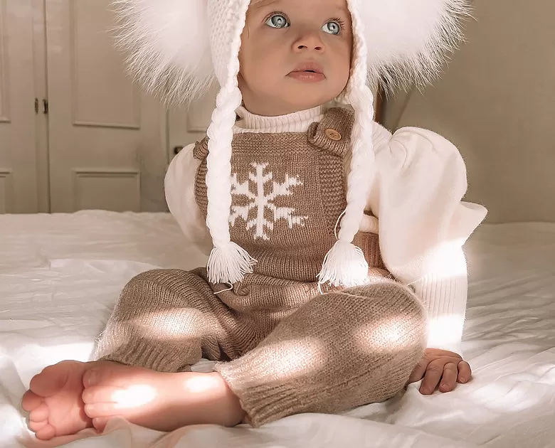 Snowflake Knit Onesie