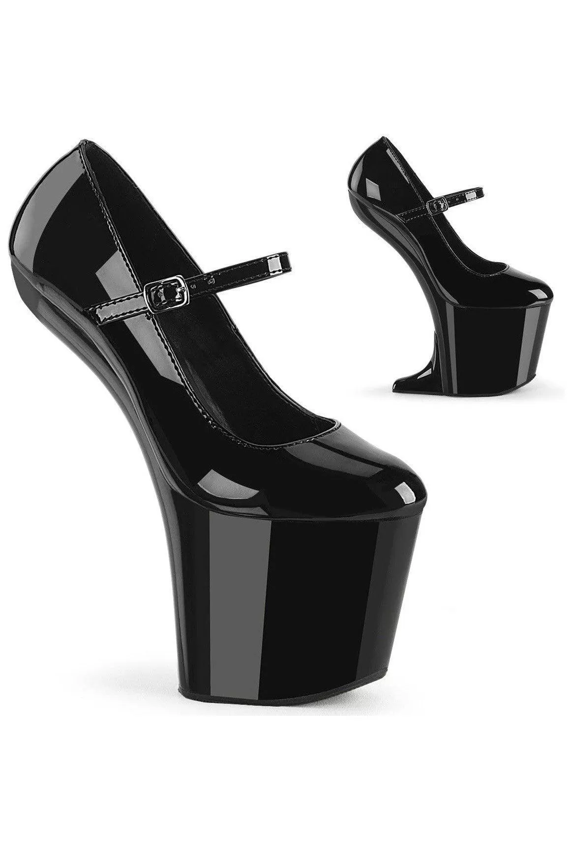 SS-CRAZE-880 Black Patent Pump