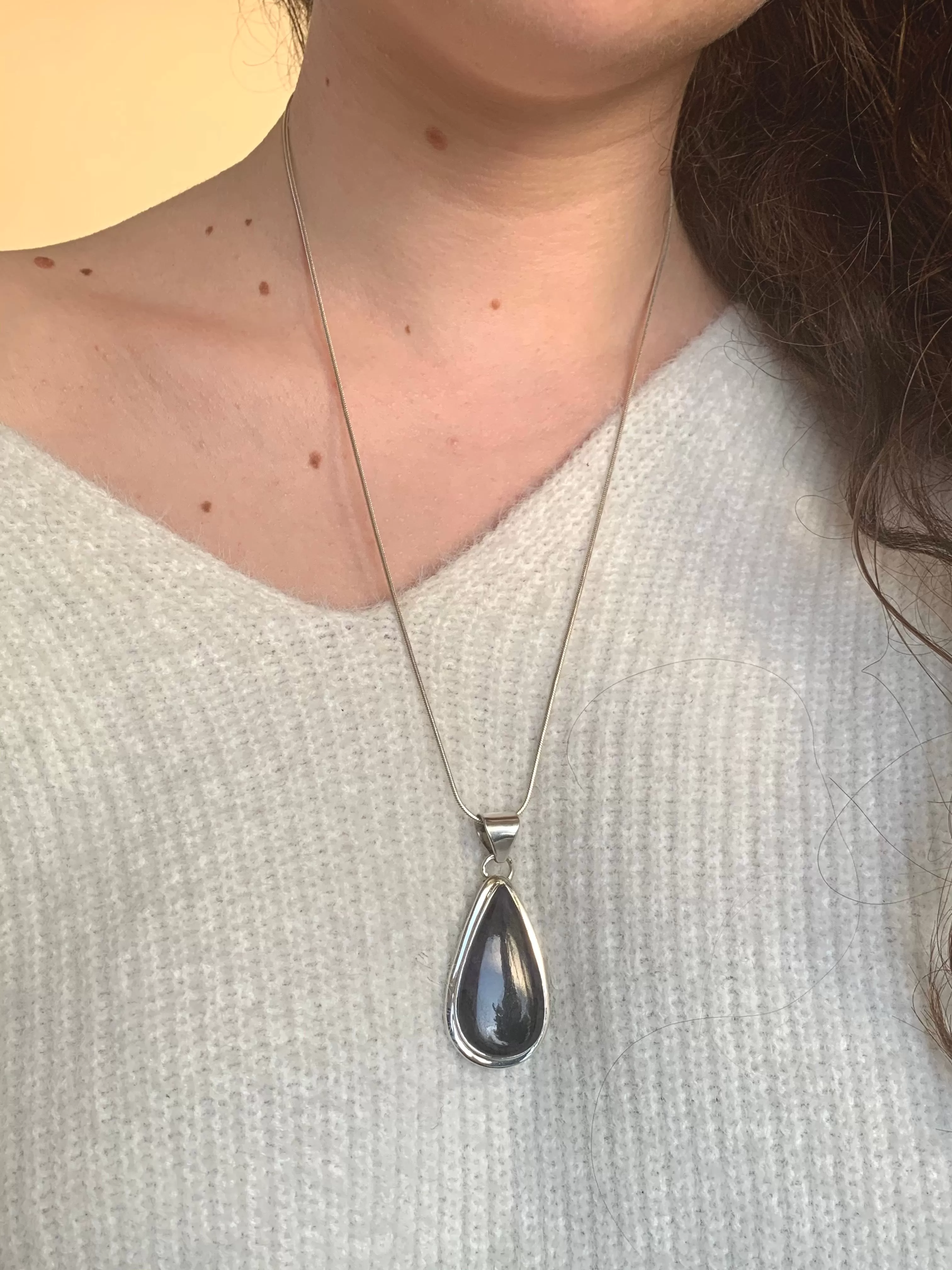 Sugilite Ansley Pendant - Long Teardrop