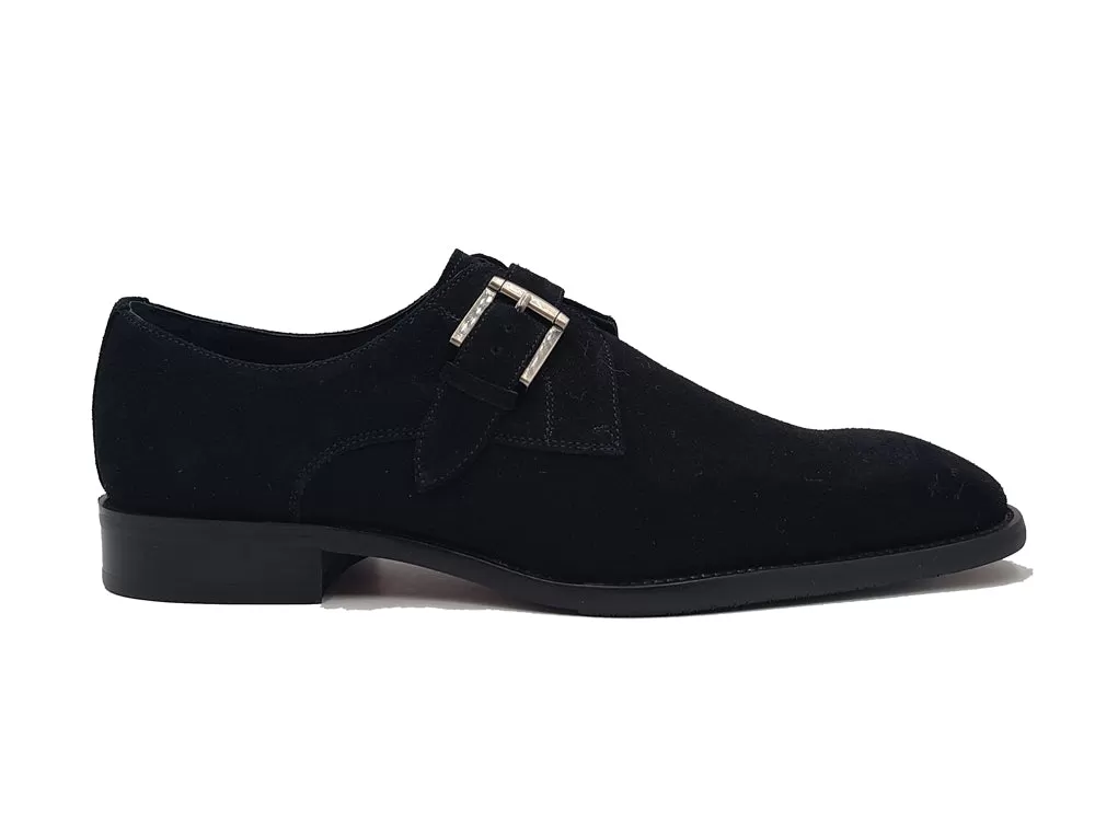 Supple Suede Slip-on Single Monk Loafer